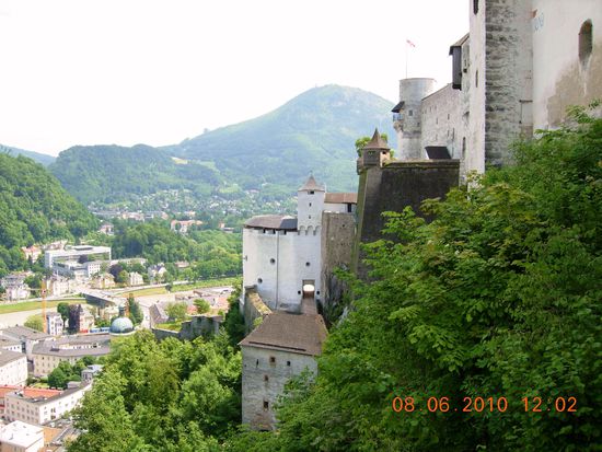 Erst oben sieht man wie riesig die Burg ist.