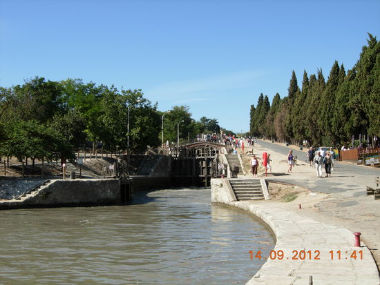 Die  9-stufige Schleusentreppe von Béziers