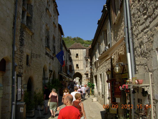 Hauptgasse unten in Rocamadour