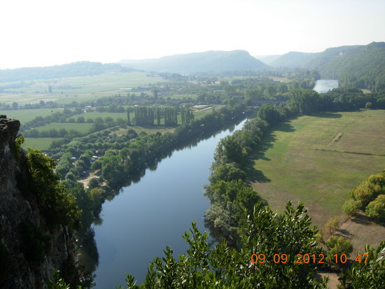 Schöne Aussicht vom Chateau féodal de Beynac