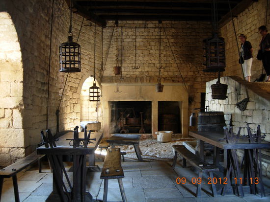 Die Küche vom Chateau féodal de Beynac