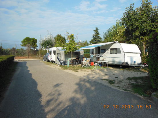 Unsere Stellplätze auf dem Camping Lido