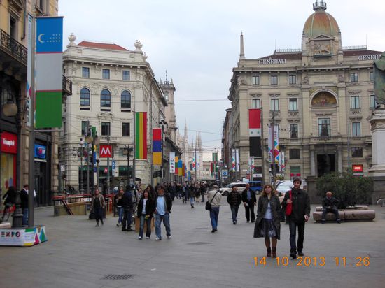 Eine der Einkaufsstrassen