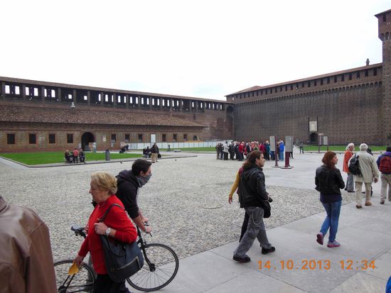 Innenhof Castello Sforzesco