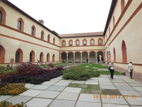 Innenhof Castello Sforzesco