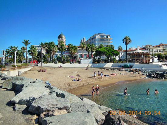 Kleiner Badestrand in St.Raphael