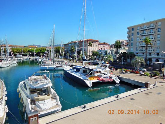 Teilansicht Jachthafen in St.Raphael