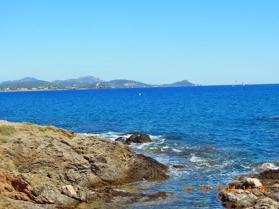 Von unserem Pausenplatz am Meer