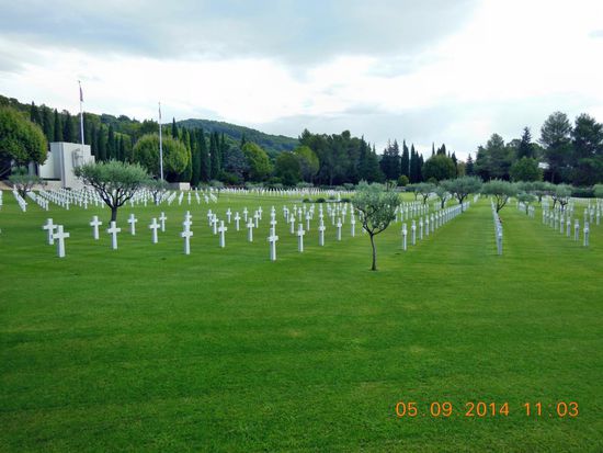 Amerikanischer Soldatenfriedhof in Draguignan