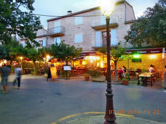 Abendstimmung in Les Salles sur Verdon
