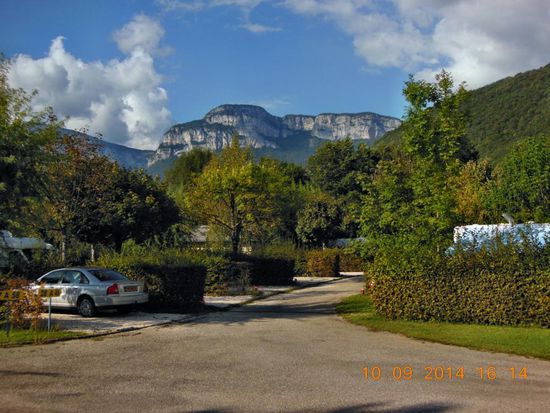 Ausblicke auf dem Camping Municipal le Savoy in Challes les Eaux