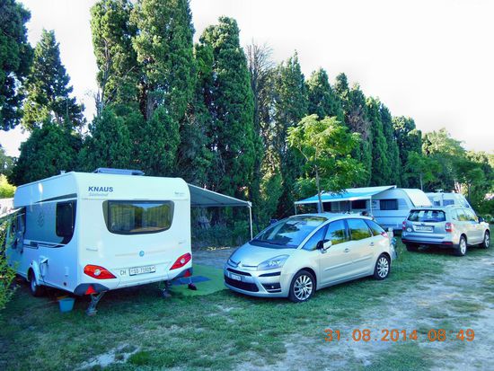 Unsere Standplätze auf dem Camping Le Parc de la Bastide