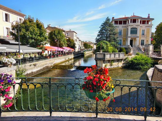 Die beiden Arme der Sorgue von L'lsle sur la Sorgue