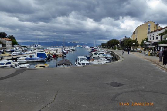 Kleiner Ausschnitt der Promenade von Malinska