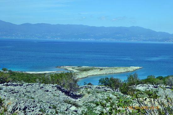 Erste Blicke von der Insel Krk
