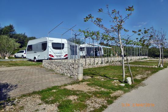 Unsere Parzellen auf Camping Bor, Krk