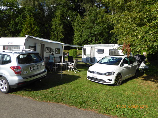 Unsere Stellplätze auf dem Camping Buxheim