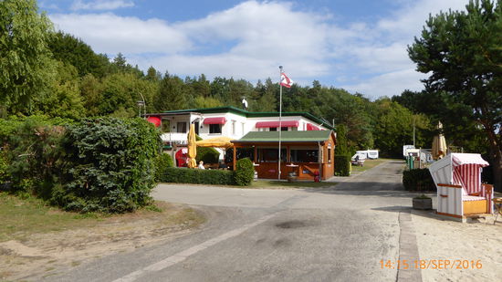 Einfahrt Camping Kleinmachnow