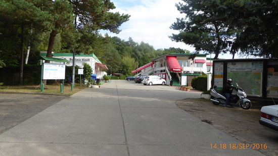 Einfahrt Camping Kleinmachnow