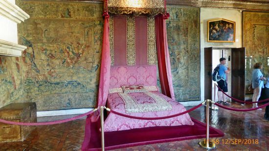 Schlafzimmer im Schloss Chenonceaux