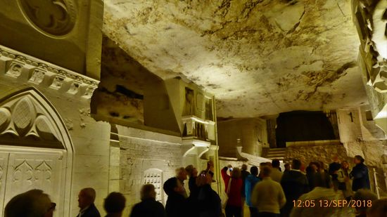 Teile der unterirdischen Stadt im Champignon Felsenkeller