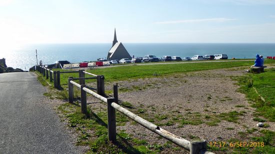 Auf der östlichen Klippe von Yport