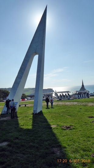 Auf der östlichen Klippe von Yport