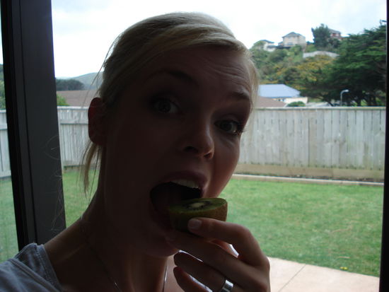 kiwis essen im kiwiland! yeah!