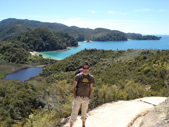 ausblick auf den park und einen der straende