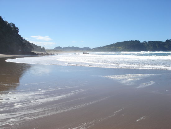 der hot water beach.. auch ohne seine pools eine beeindruckende schoenheit!