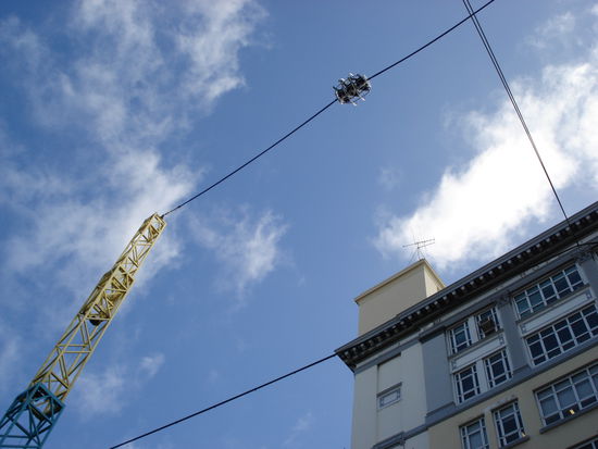 ja, genau, es dreht sich dann auch noch um die eigene achse!