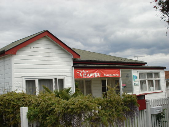 das nette kleine hostel in whakatane!
