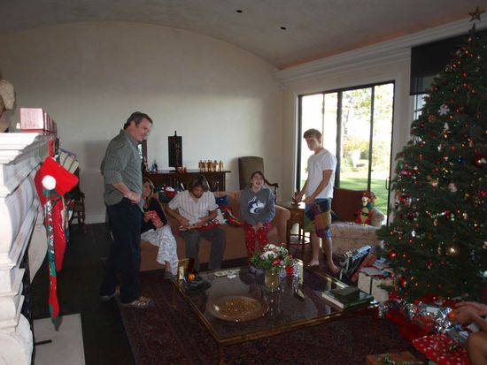 Das amerikanische Weihnachten - am 25. morgens werden Geschenke ausgepackt
