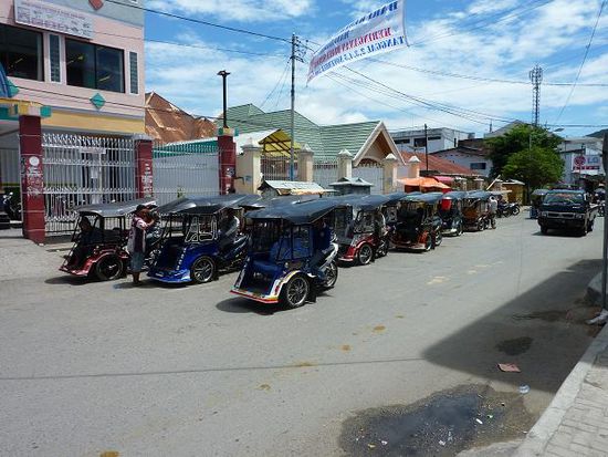 Die Tuck Tucks von Gorontalo. Echt abenteuerlich