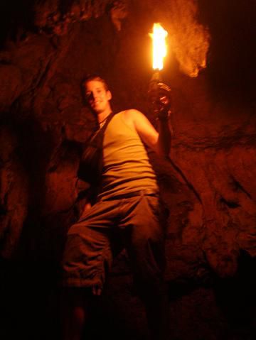 Indiana Jones in der Grotte