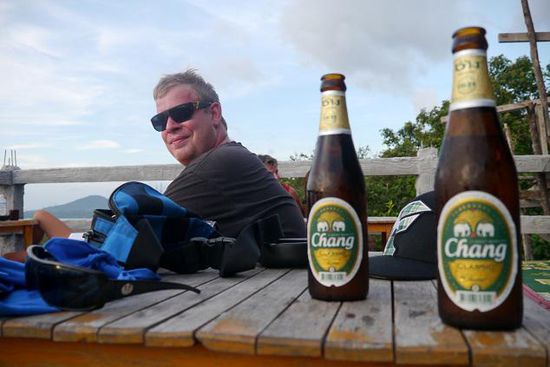 ... und Andreas hat Bier getrunken