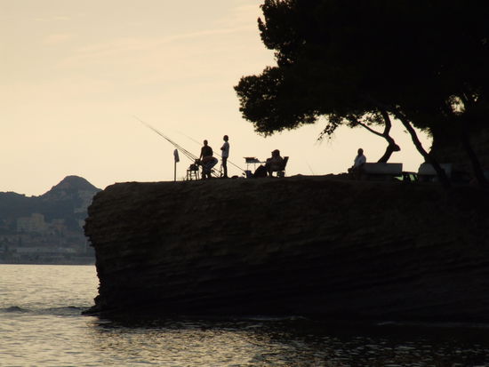 Abendstimmung mit den Anglern von La Ciotat