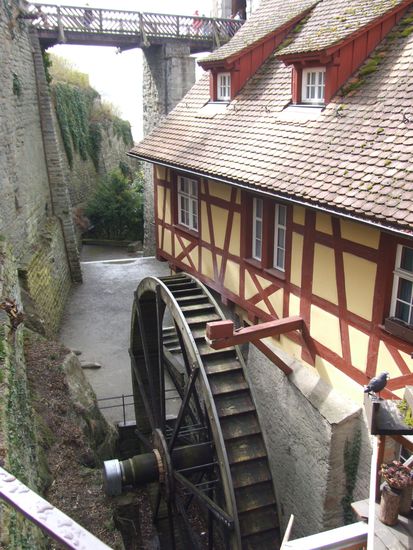 Mühlrad in der Altstadt