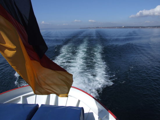 Aufbruch zur "Kreuzfahrt" auf dem Bodensee in Richtung Lindau