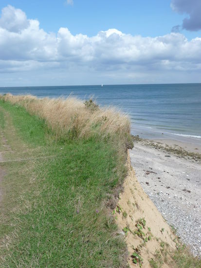 Entlang der Steilküste ging's zurück