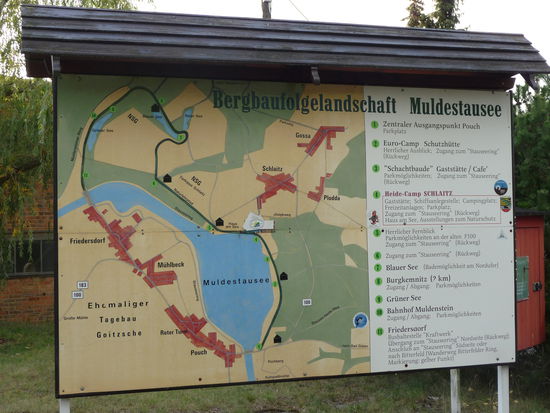 Der Muldestausee ist auch wunderbares Wander- und Radler-Revier