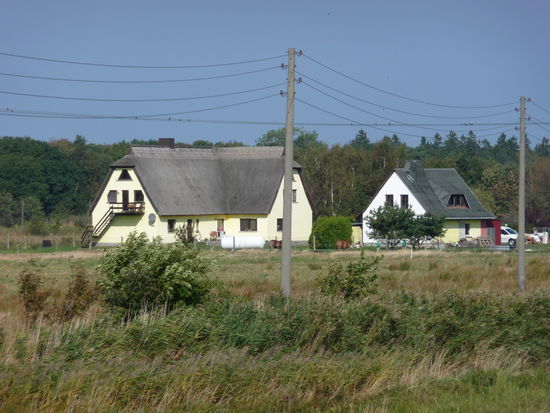 Einsame Häuser am Bodden