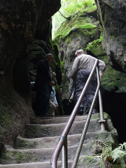 Eng und steil geht's hier zu