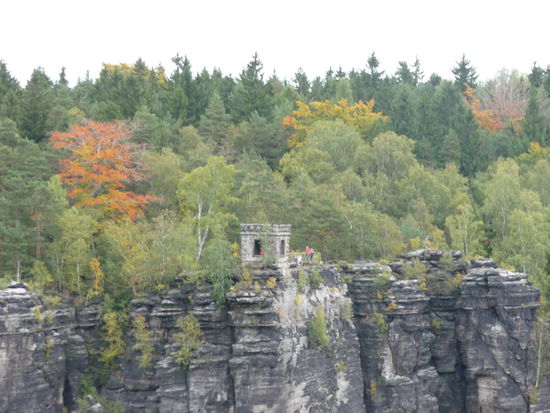 Herbststimmung im Kletter-Revier Bielatal