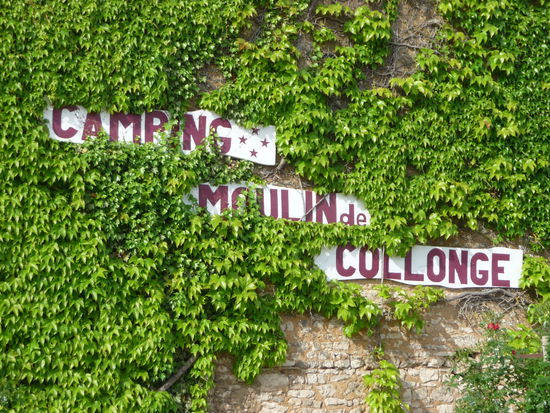 Unser erstes Ziel: Der Campingplatz "Moulin de Collonge" in der Nähe von Chalon-sur-Saône im Burgund