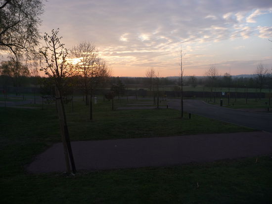 Abendstimmung am Campingplatz