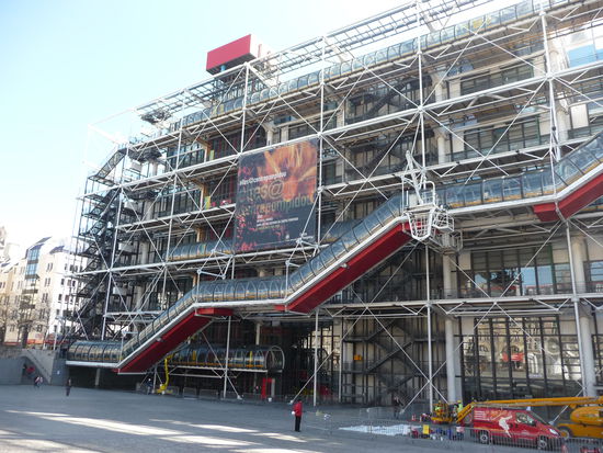 Unverkennbar das Centre Pompidou