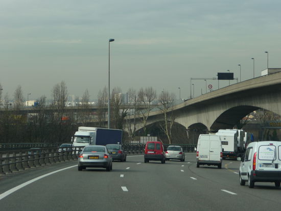 Hier lief der Verkehr noch relativ flüssig