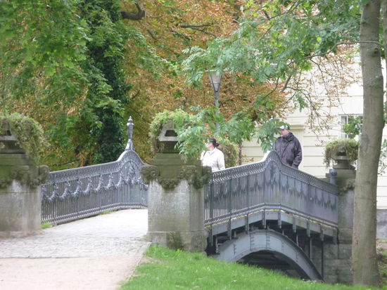 Die romantische Brücke zur "Liebesinsel"