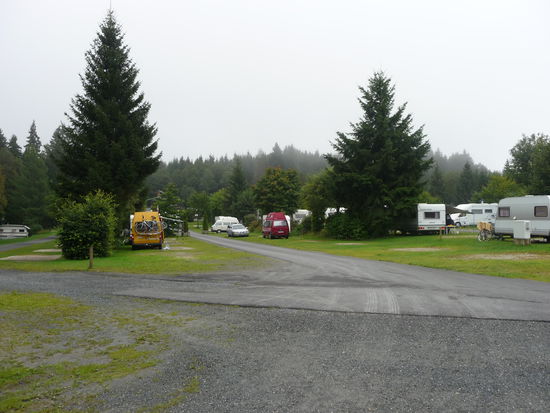 Blick auf den Campingplatz